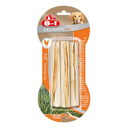 8in1 Delights Sticks Tavuklu Ödül Kemiği 3'lü 75 G - 1