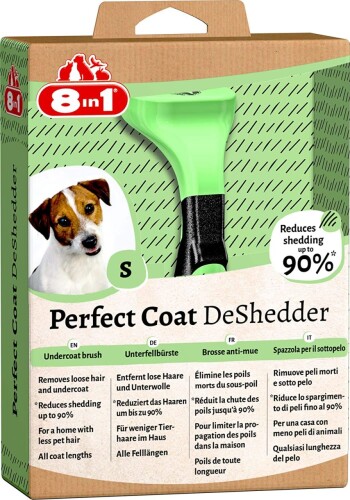 8in1 Perfect Coat DeShedder Furminator Küçük Irk Köpek Tarağı Small - 1