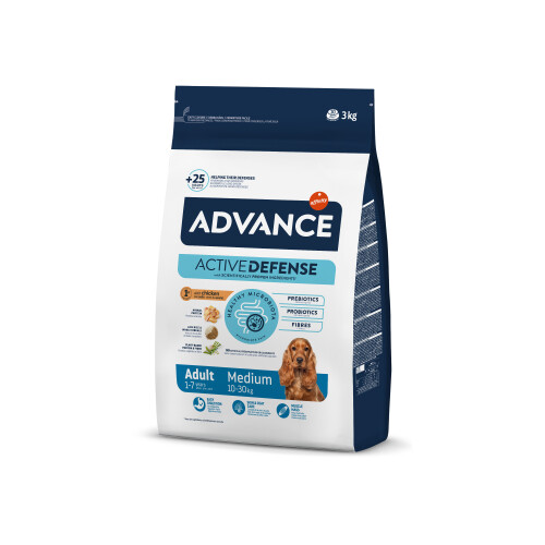 Advance Dog Medium Adult Orta Irk Yetişkin Köpek Maması 3 Kg - 1