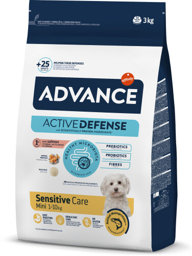 Advance Sensitive Somonlu Küçük Irk Yetişkin Köpek Maması 3 Kg - 1