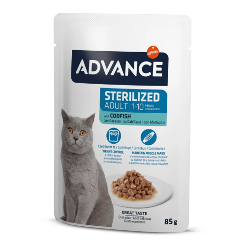 Advance Morina Balıklı Kısırlaştırılmı Kedi Konservesi 85 Gr - 1