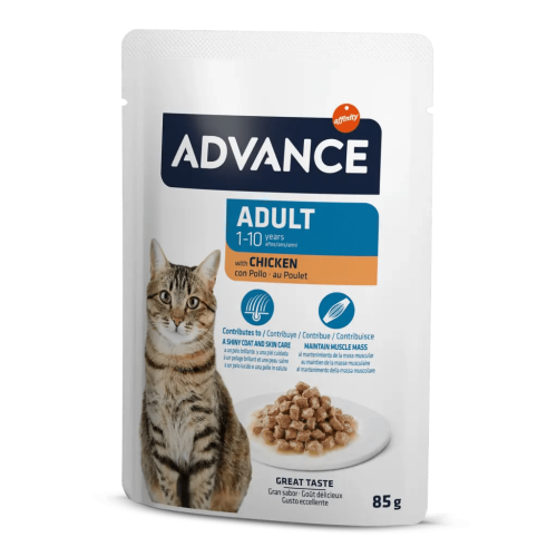 Advance Tavuklu Yetıskın Konserve Kedi Maması 85 Gr - 1