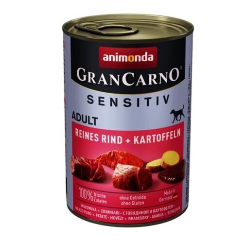 Animonda Gran Carno Sensitiv Sığırlı Patatesli Köpek Konservesi 400gr - 1