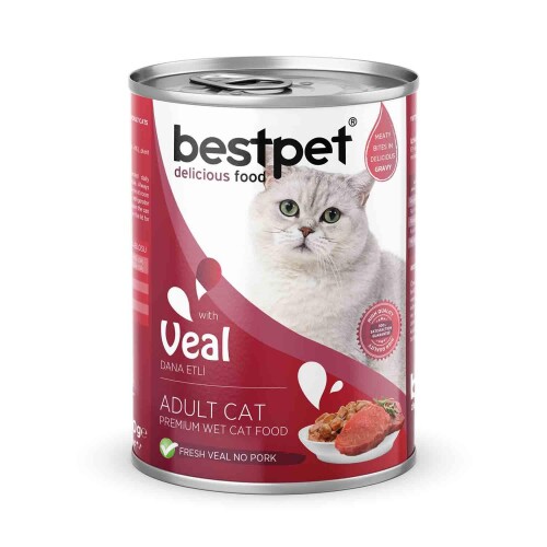 Bestpet Dana Etli Yetişkin Kedi Konservesi 400 gr - 1