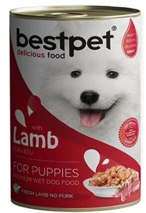 Bestpet Jöle İçinde Parça Kuzu Etli Konserve Yavru Köpek Maması 415 gr - 1