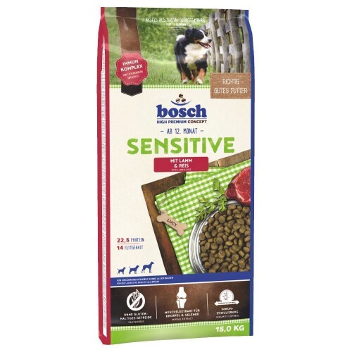 Bosch Sensitive Kuzu Etli Deri Hassasiyeti İçin Köpek Maması 15 Kg - 1