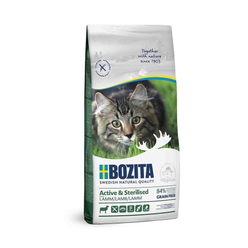 Bozita Active Kuzu Etli Kısırlaştırılmış Tahılsız Yetişkin Kedi Maması 2 KG - 1