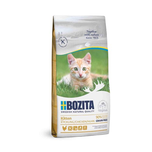 Bozita Kitten Tahılsız Tavuklu Yavru Kedi Maması 10 KG - 1