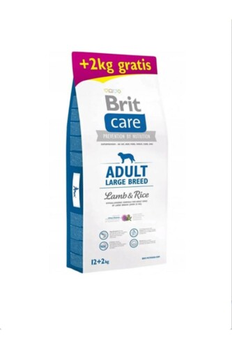 Brit Care Adult Large Hypoallergenic Kuzu Pirinçli Large Breed Büyük Irk Köpek MamasıLarge 12+2kg - 1