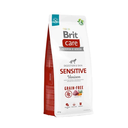 Brit care Sensitive Digestion Tahılsız Geyikli Yetişkin Köpek Maması 12 Kg - 1