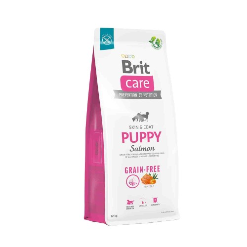 Brit Care Skin & Coat Tahılısz Somonlu Yavru Köpek Maması 12 Kg - 1