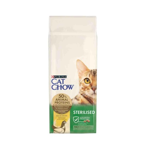 Cat Chow Tavuk Etli Kısırlaştırılmış Kedi Maması 15 kg - 1