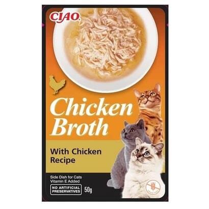 Ciao Chicken Churu Broth Tavuklu ve Tavuk Sulu Kedi Ödül Maması 50 Gr. - 1