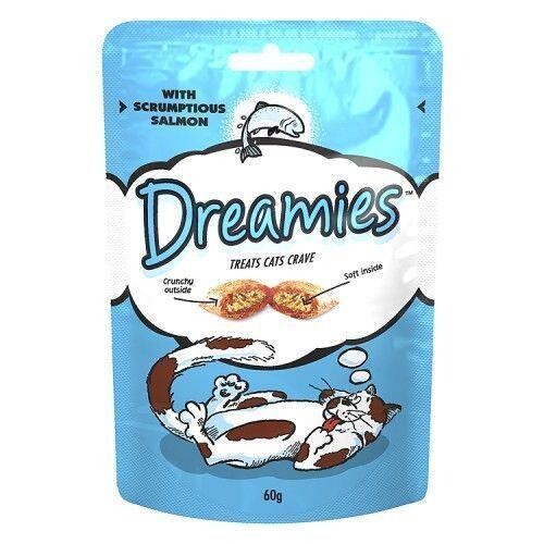 Dreamies İçi Dolgulu Somonlu Kıtır Kedi Ödülü 60 Gr - 1