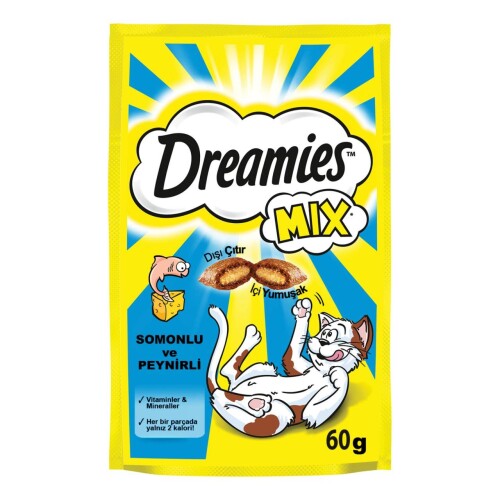 Dreamies Somonlu ve Peynirli Kedi Ödül Maması 60 Gr. - 1