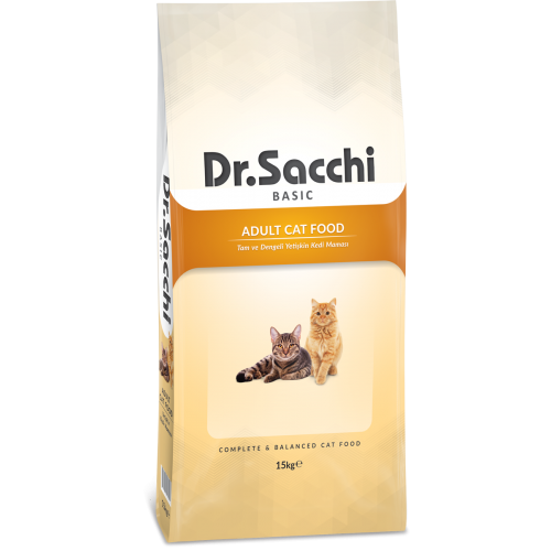 Dr.Sacchi Basic Chicken Yetişkin Kedi Maması 15 kg - 1