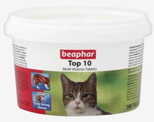 Beaphar Top 10 Kedi Multivitamin Tableti 180 Adet - 1