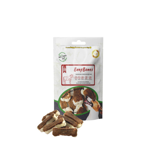 Eco Natura Pet Beef Bones - Biftek Kaplı Pres Kemik Köpek Ödülü 105 Gr - 1