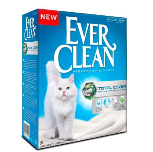 Ever Clean Total Cover İnce Taneli Topaklaşan Kedi Kumu 6 L - 1