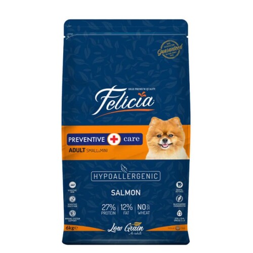 Felicia Mini Somonlu Düşük Tahıllı Hipoalerjenik Köpek Maması 6 Kg - 1