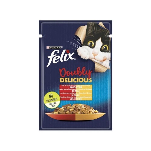 Felix Çifte Lezzet Sığır & Tavuklu Kedi Yaş Mama 85 Gr X 26 Adet - 1