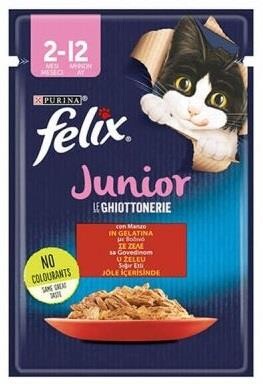 Felix Sığır Etli Yavru Kedi Yaş Maması 85 Gr - 1