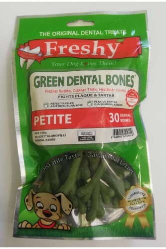 Freshy Green Dental Bones Petite Kemik Köpek Ödülğ - 30 Adet - 1