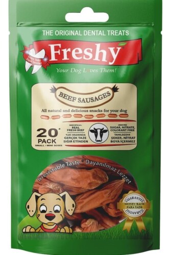 Freshy Mini Sausages Small Küçük Boy Sosis Köpek Ödülü 100 Gr - 15 'li Paket - 1