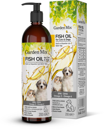 Garden Mix Kedi Ve Köpek Somon Yağı 200ml - 1