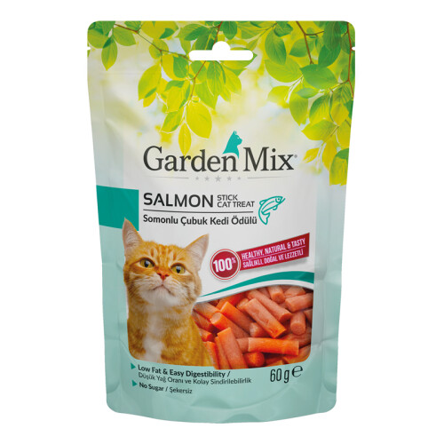 Garden Mıx Somonlu Stıck Kedi Ödülü 60 Gr - 1