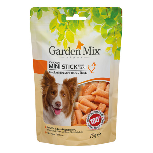 Garden Mıx Tavuklu Mini Stick Köpek Ödülü 75 Gr - 1