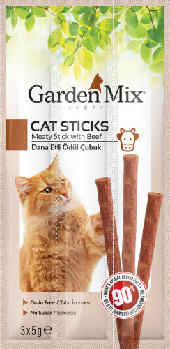 Gardenmix Dana Etli Kedi Stick Ödül 3*5g - 1