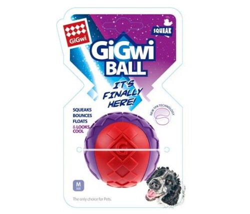 Gigwi Ball Sesli Sert Top 6 cm Köpek Oyuncağı - 1