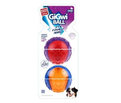 Gigwi Ball Sesli Sert Top Köpek Oyuncağı Large 2 Li - 1