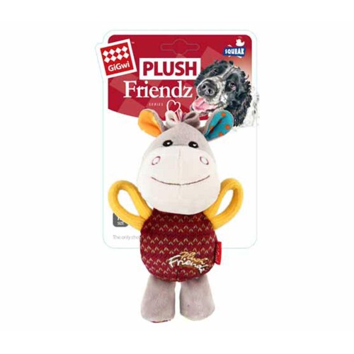 Gigwi Plush Friendz Sesli Esek, Peluş Köpek Oyuncağı - 1