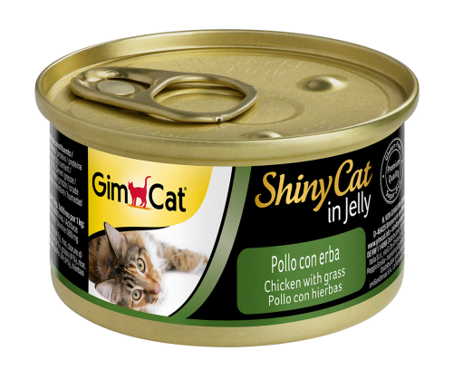 GimCat Shinycat Konserve Kedi Maması - Tavuklu Kedi Otlu 70gr - 1