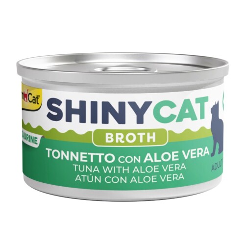 Gimcat Shinycat Sos İçinde Aloe Veralı Ton Balığı Kedi Konserve Maması 70 Gr - 1