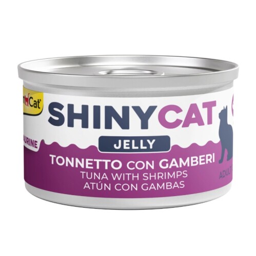 Gimcat Shinycat Sos İçinde Jelly Karidesli Ton Balığı Kedi Konserve Maması 70 Gr - 1