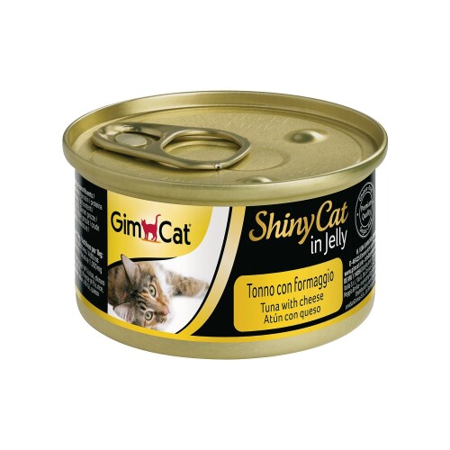 Gimcat Shinycat Ton Balıklı ve Peynirli Jelly Konserve Yetişkin Kedi Maması 70 Gr - 1