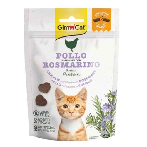 GimCat Tavuklu ve Biberiyeli Tahılsız Şekersiz Çıtır Kedi Ödül Maması 60 gr - 1