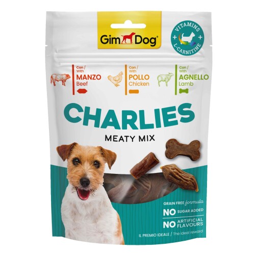 Gimdog Charlies Meaty Mix Sığır Etli, Tavuklu, Kuzu Etli Köpek Ödülü 70Gr - 1