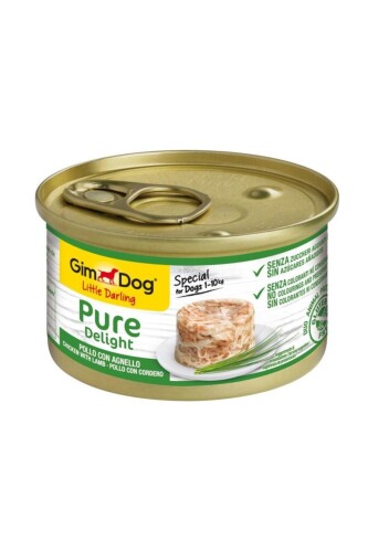 Gimdog Pure Delight Tavuklu ve Kuzulu Konserve Yetişkin Köpek Maması 85 G - 1