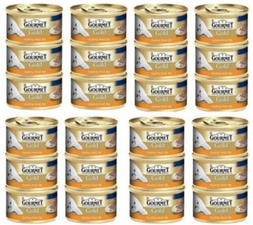 Gourmet Gold Kıyılmış Hindi Etli Konserve Yetişkin Kedi Maması 24 x 85 G - 1