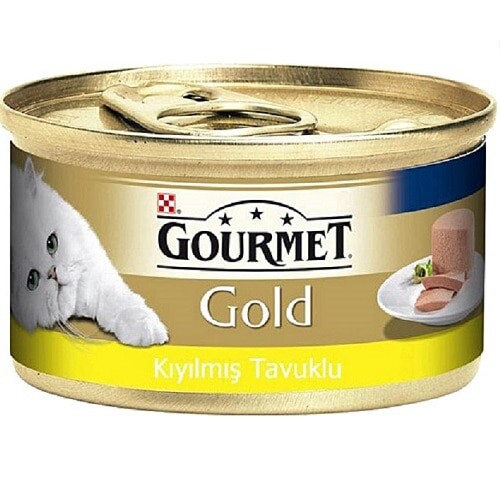 Gourmet Gold Kıyılmış Tavuklu Konserve Yetişkin Kedi Maması 85 G - 1