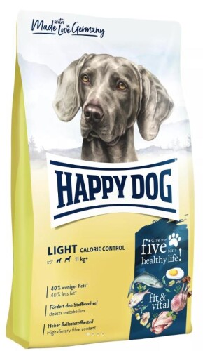 Happy Dog Fit & Vital Kilolu Köpekler İçin Light Köpek Maması 12 Kg - 1