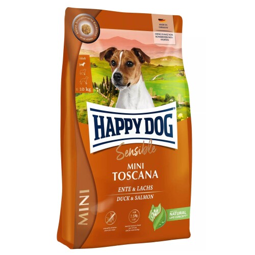 Happy Dog Mini Sensible Toscana Ördekli Somonlu Kısırlaştırılmış LightKüçük Irk Köpek Maması 4 KG - 2