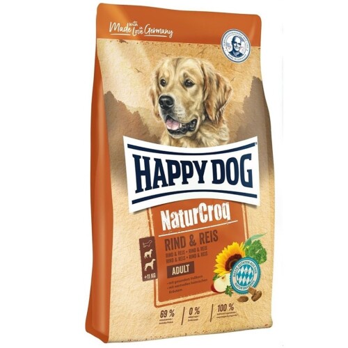 Happy Dog NaturCroq Biftekli ve Pirinçli Yetişkin Köpek Maması 15 KG - 1