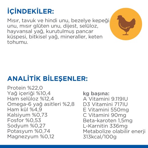 Hill's SCIENCE PLAN Light Yetişkin Orta Irk Tavuklu Köpek Maması 2.5kg - 5