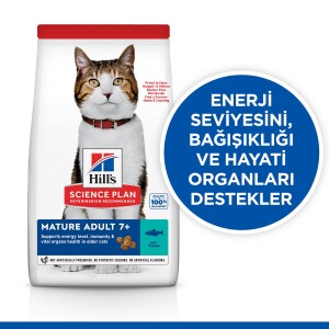 Hills Science Plan Mature +7 Ton Balıklı Yaşlı Kedi Maması 1.5 Kg - 2