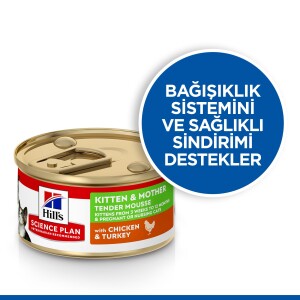 Hill's Science Plan Emziren Anne ve Yavru Kediler İçin Püre Konserve 85gr - 2